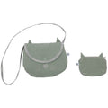 Sac bandoulière+porte-monnaie fillette BB&CO chat vert