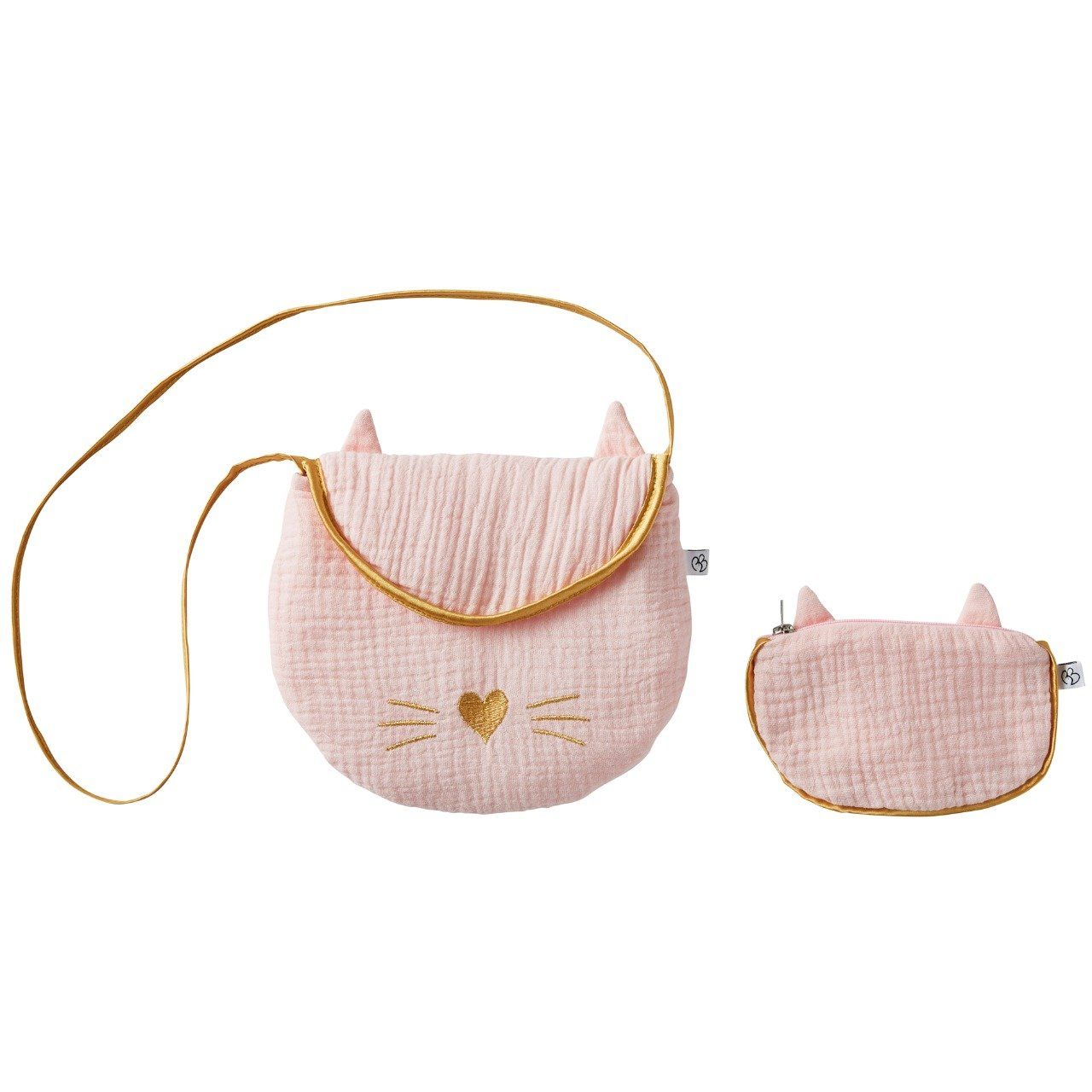Sac à main bandoulière chat BB&CO rose