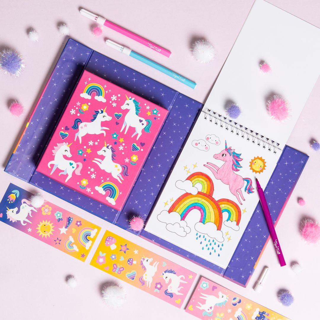 Set de coloriage enfant licorne magique Tiger Tribe