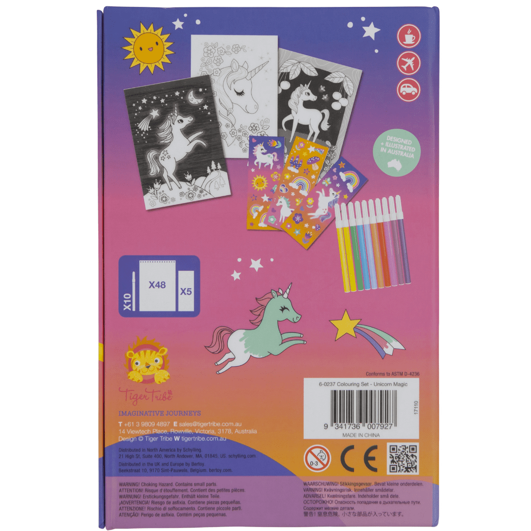 Set de coloriage enfant licorne magique Tiger Tribe