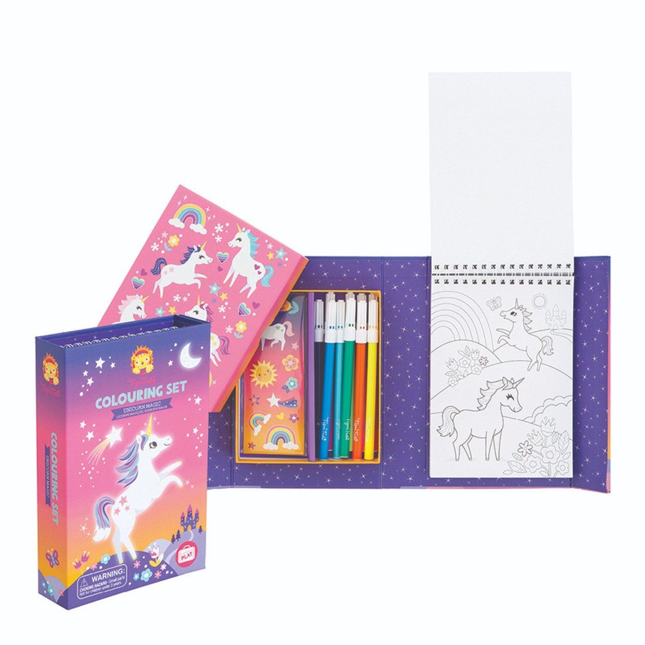 Set de coloriage enfant licorne magique Tiger Tribe