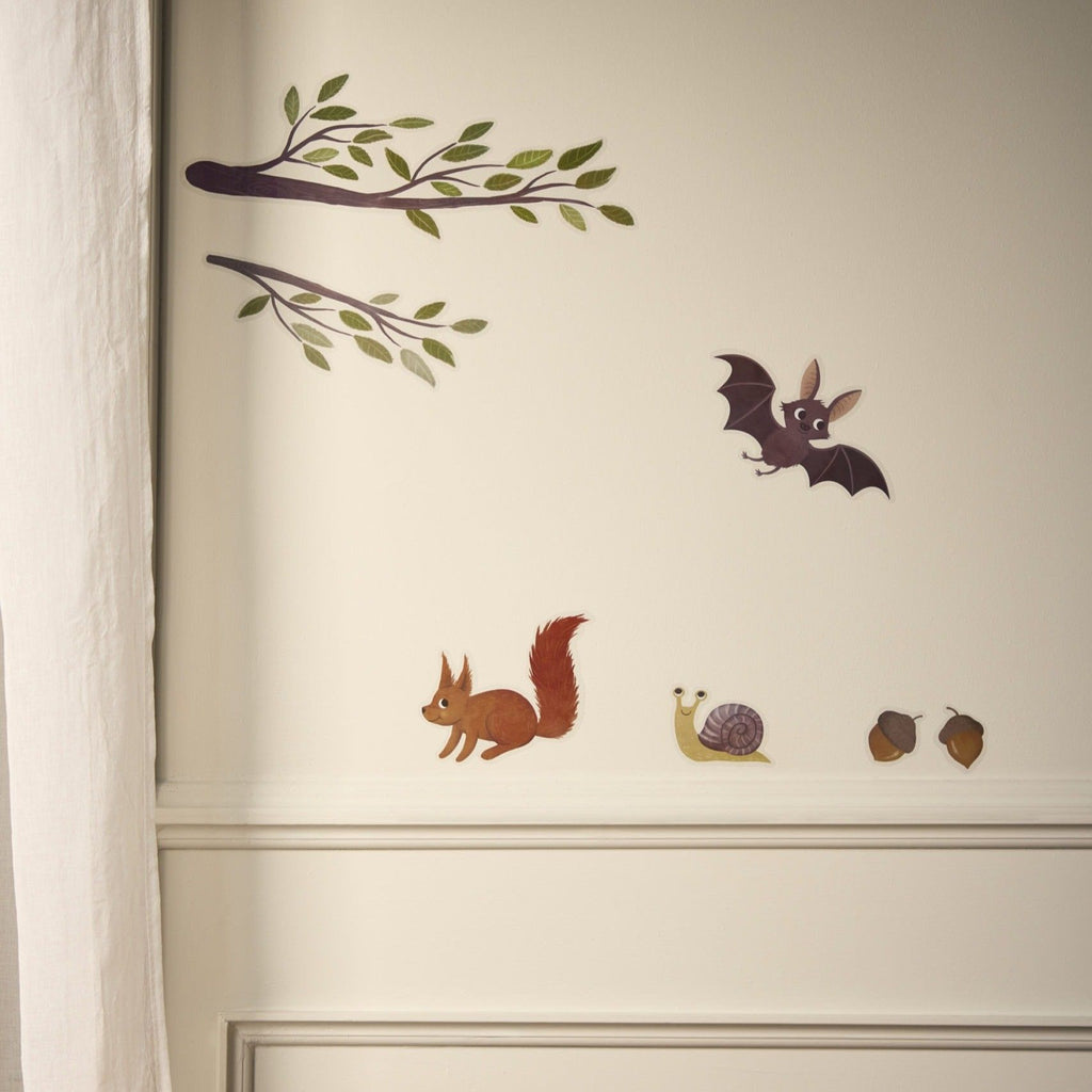 Stickers muraux enfant Filibabba Les amis de la forêt
