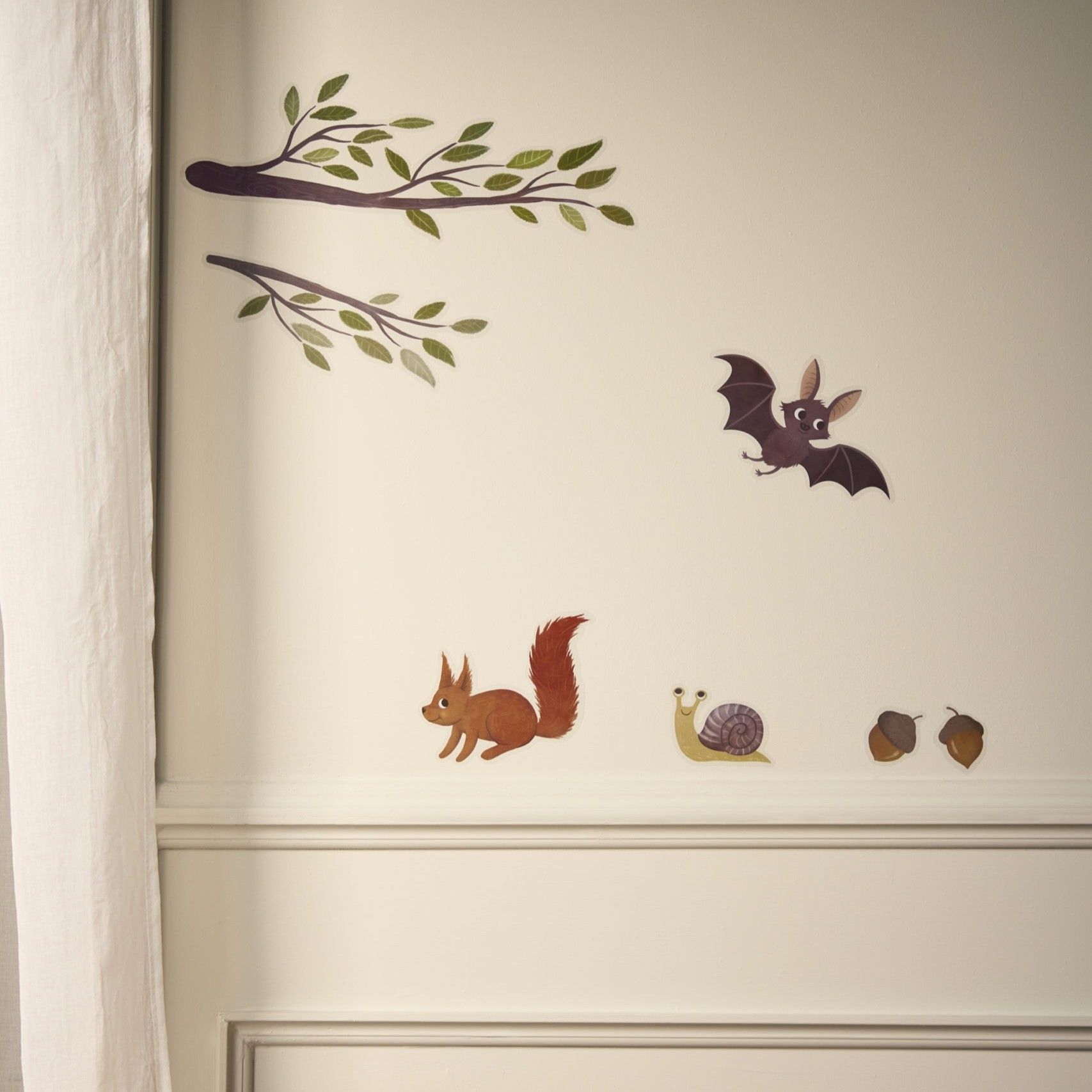Stickers muraux enfant Filibabba Les amis de la forêt