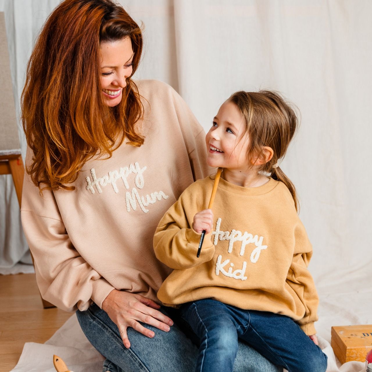 Sweat adulte SOANN L.P.C. en molleton coton bio coeur
