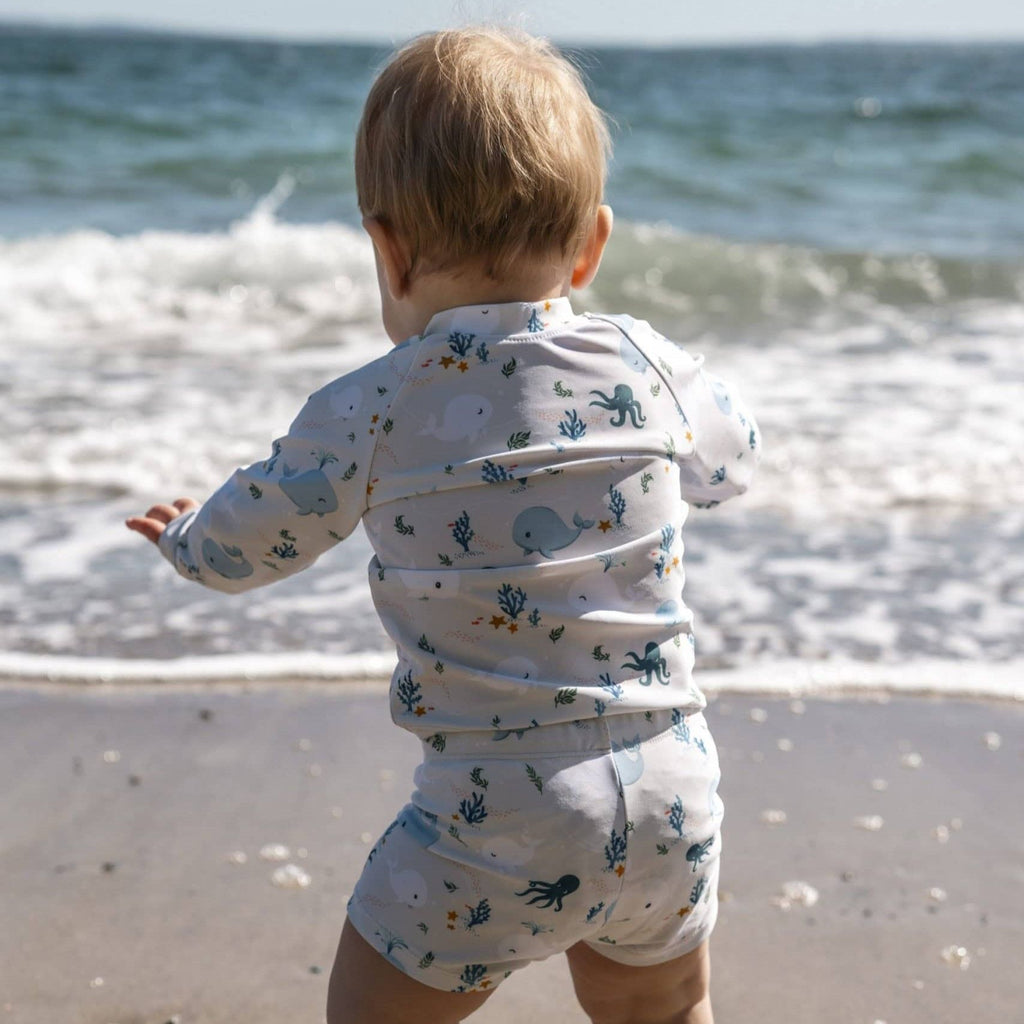 Short de bain anti-UV enfant Orla Filibabba Baleines