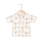 T-shirt été jersey coton bébé garçon Tom L.P.C. imprimé