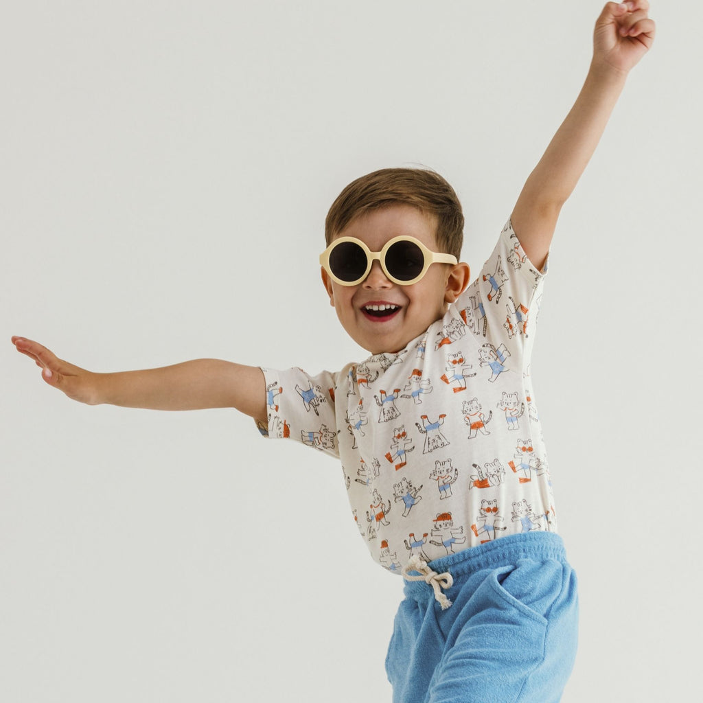 T-shirt été jersey coton bébé garçon Tom L.P.C. imprimé