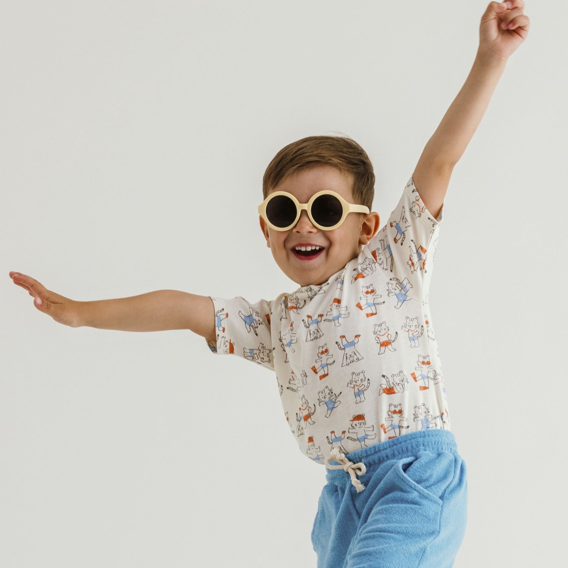 T-shirt été jersey coton bébé garçon Tom L.P.C. imprimé