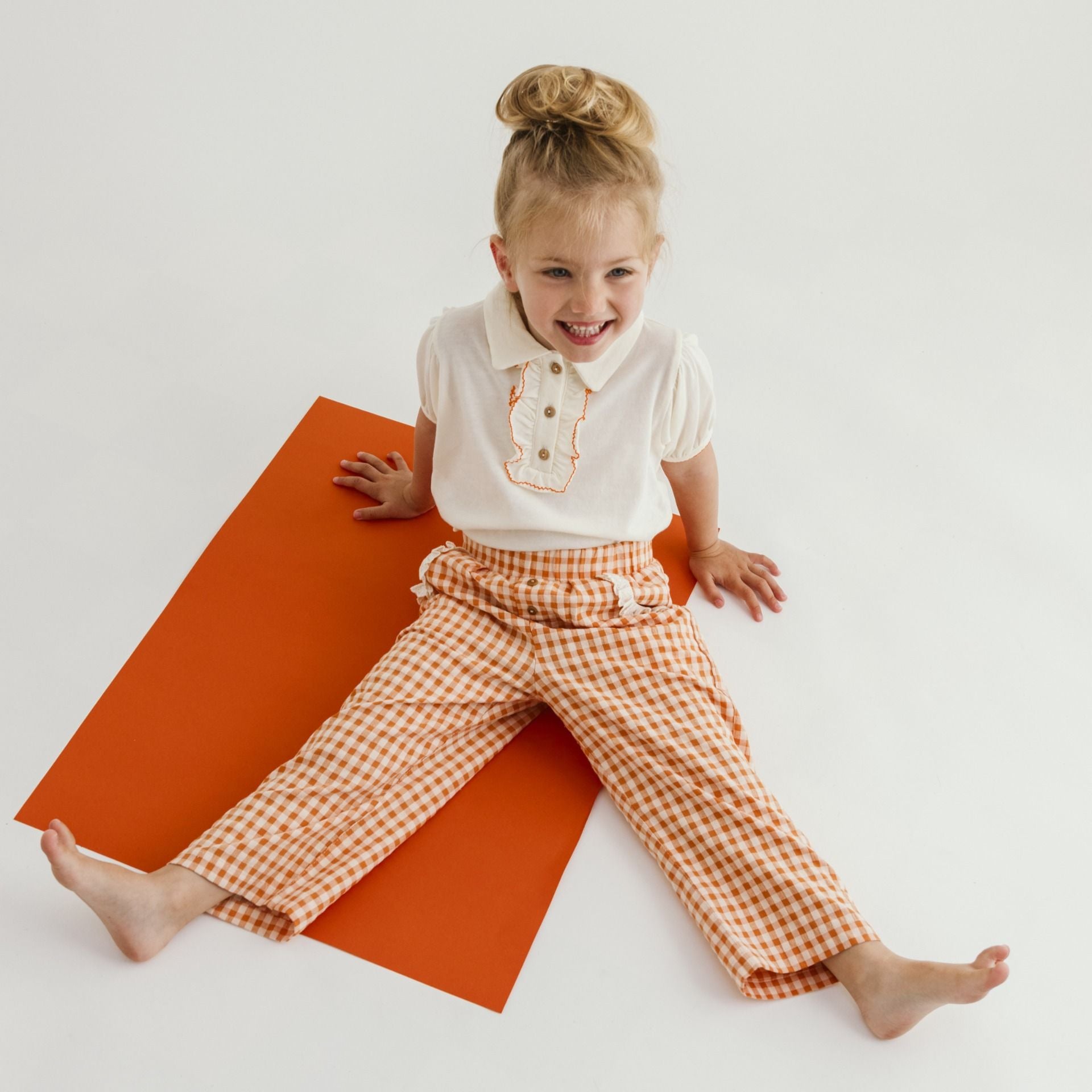 Polo chic manches courtes fille Tania L.P.C. vanille