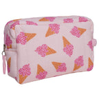 Trousse de toilette coton imperméable BB&CO glace rose
