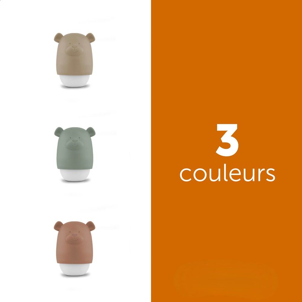 Veilleuse rechargeable grande autonomie Zazu Benny ours