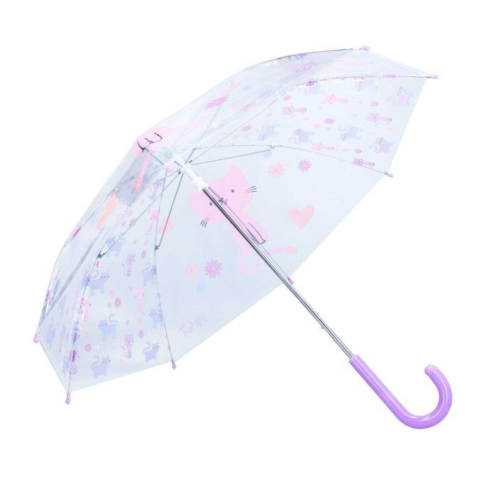 Parapluie enfant transparent Kidzroom (Prêt) chats