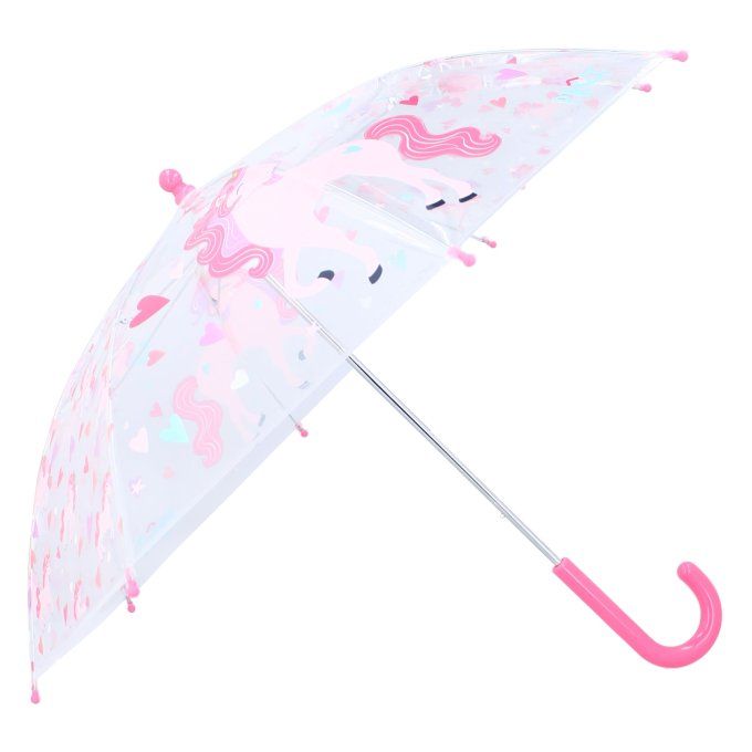 Parapluie enfant transparent Kidzroom (Prêt) licornes