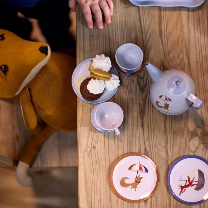 Valise dînette service à thé métal enfant Filibabba