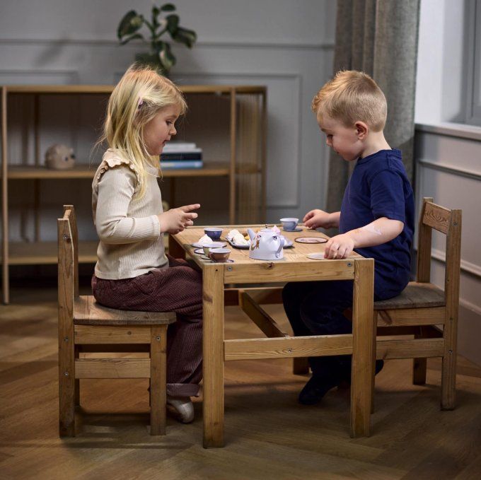 Valise dînette service à thé métal enfant Filibabba