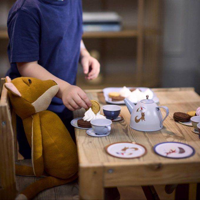 Valise dînette service à thé métal enfant Filibabba