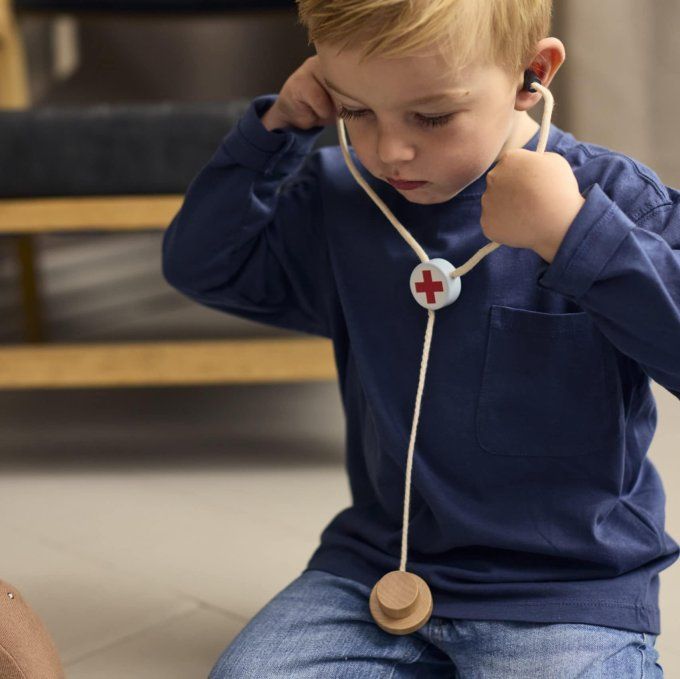 Valise jeu du petit docteur jouets en bois Filibabba