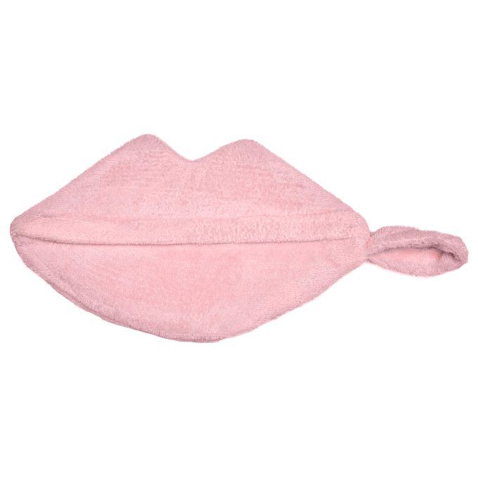 Trousse de toilette en éponge bouche Poule House rose