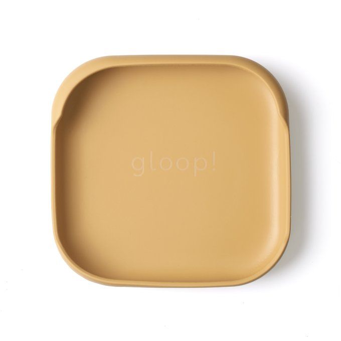 Assiette ventouse Gloop mango