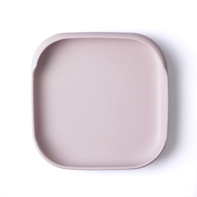 Assiette ventouse Gloop rose pink