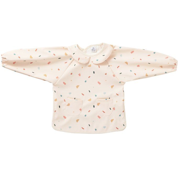 Bavoir manches longues imperméable enfant BB&CO beige