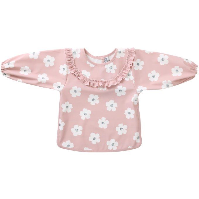 Bavoir manches longues imperméable enfant BB&CO rose