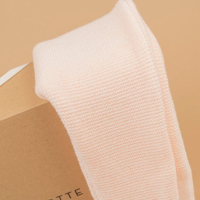 Pantalon tricot naissance Berlingotte rose