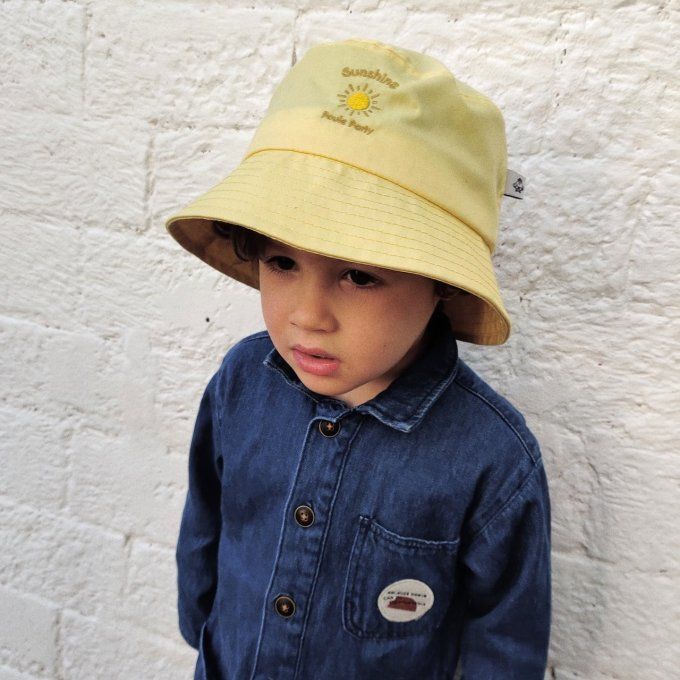 Bob enfant mixte Poule Party Planet Sunshine jaune