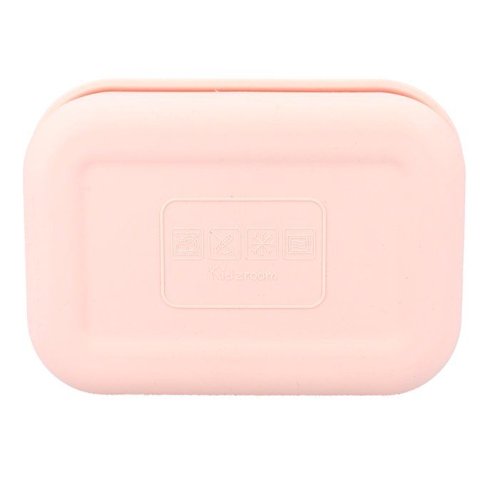 Lunch box compartiments silicone Kidzroom Coeur rose