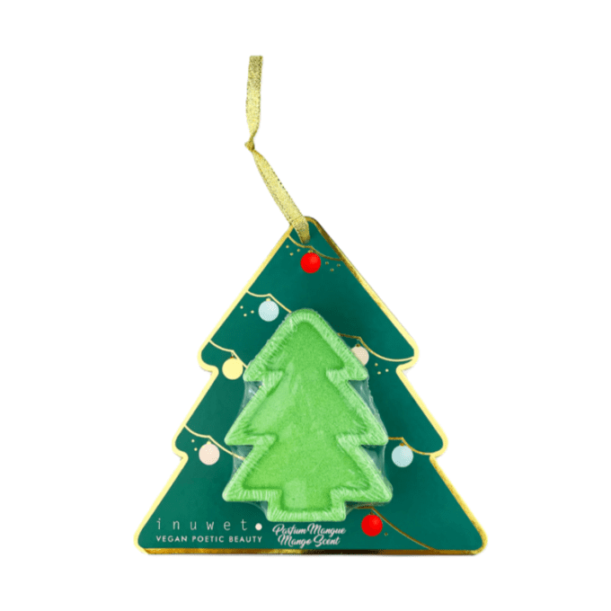 Bombe de bain sapin de Noël Inuwet parfum mangue