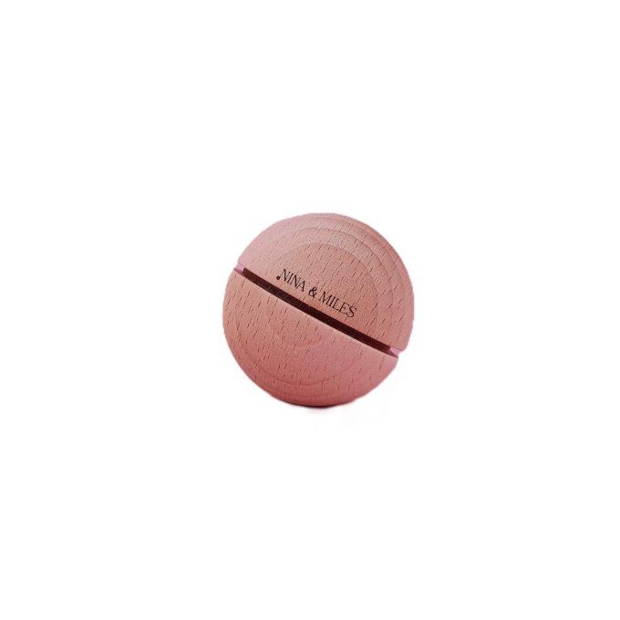 Boule sonore Montessori hochet en bois Nina & Miles 