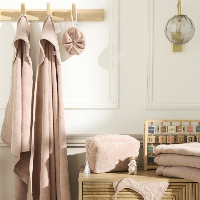 Cape de bain bébé ultra douce BB&CO gaze coton mocha