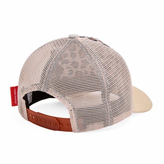 Casquette trucker visière courbée Hello Hossy Léopard 1
