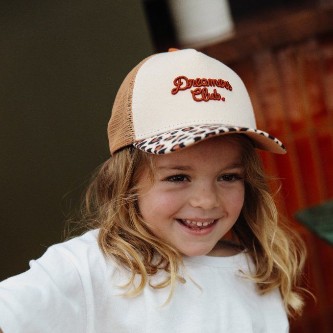 Casquette trucker visière courbée Hello Hossy Léopard 2