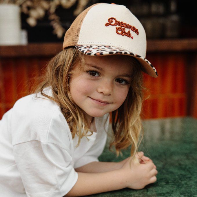 Casquette trucker visière courbée Hello Hossy Léopard 2