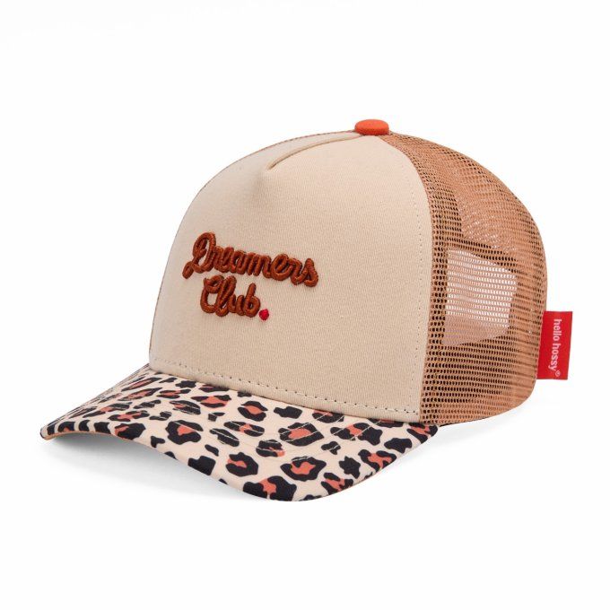 Casquette trucker visière courbée Hello Hossy Léopard 2