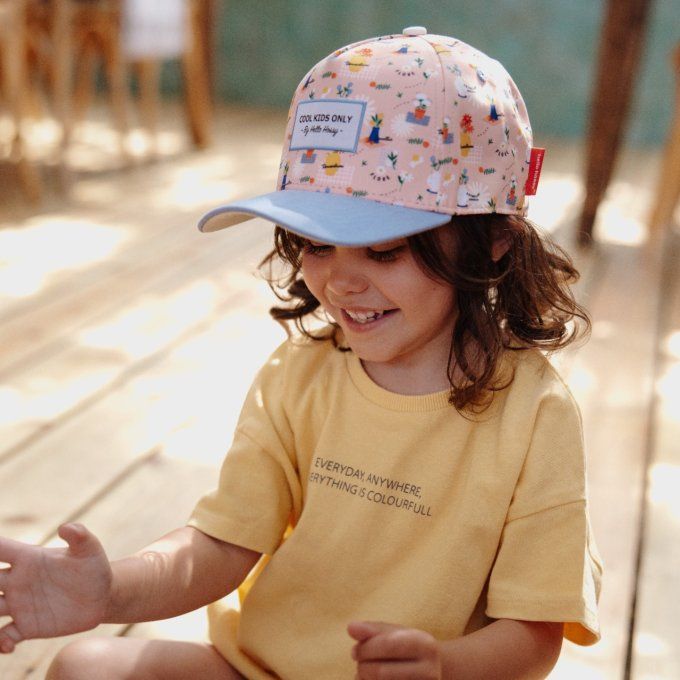 Casquette imprimé visière courbée Hello Hossy Flore