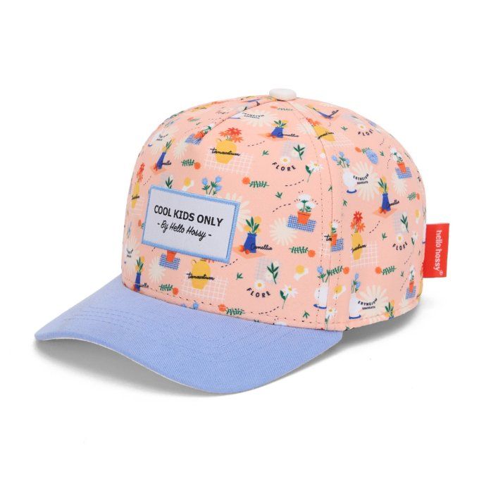 Casquette imprimé visière courbée Hello Hossy Flore