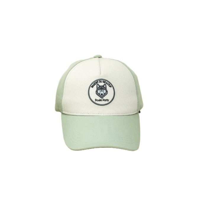 Casquette mixte Poule Party loup vert