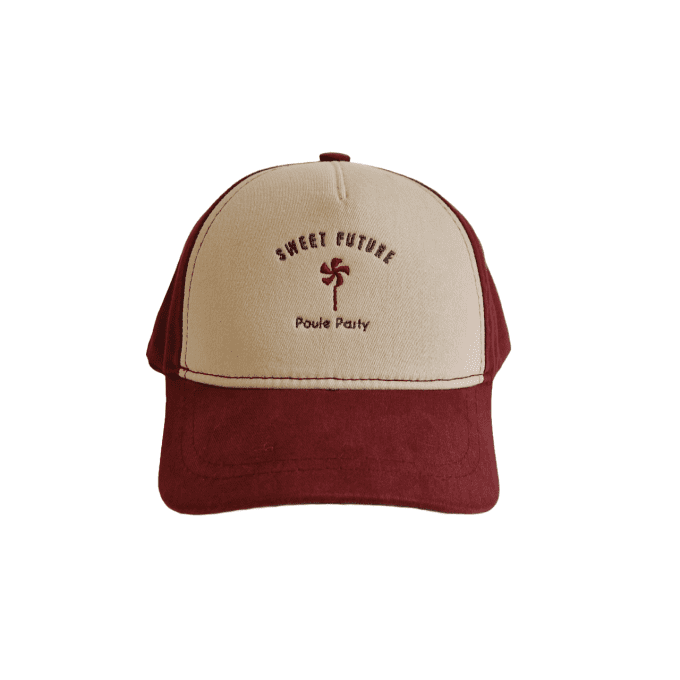 Casquette mixte Poule Party Sweet Future bordeaux