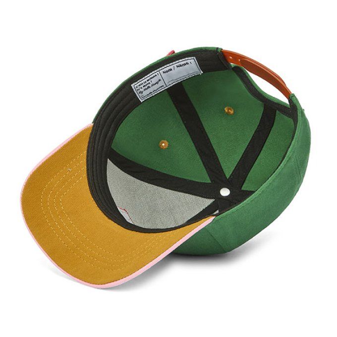 Casquette enfant visière courbée Hello Hossy Mini Green