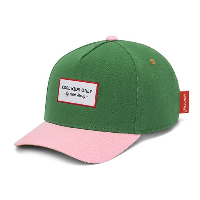 Casquette enfant visière courbée Hello Hossy Mini Green