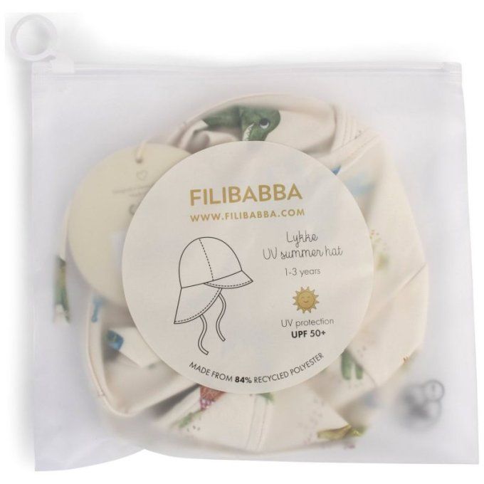 Chapeau anti UV enfant Lykke Filibabba Dino Beach