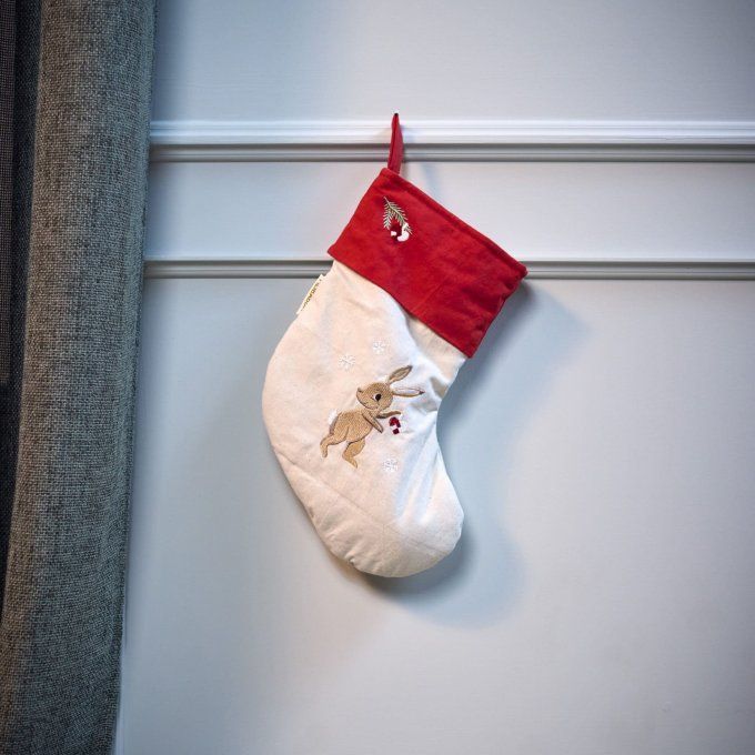 Chaussette de Noël Filibabba Wonderful Winter lapin