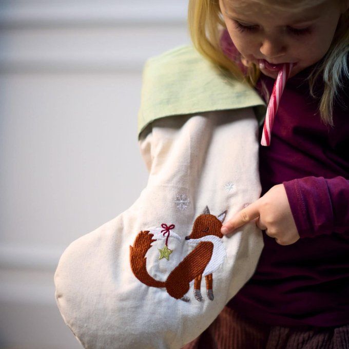 Chaussette de Noël Filibabba Wonderful Winter renard