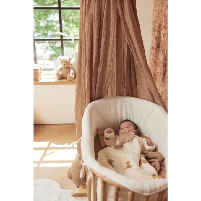 CIel de lit vintage berceau bébé Jollein 155 cm biscuit