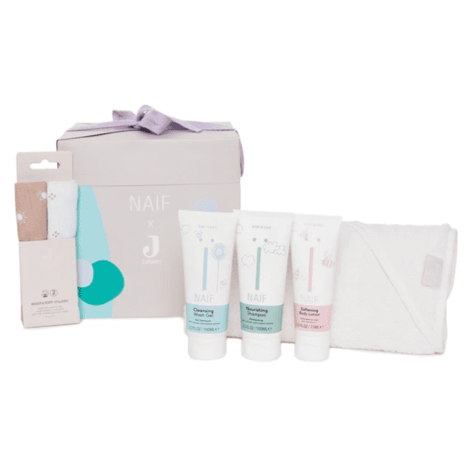Coffret cadeau bébé soin du bain Naif X Jollein