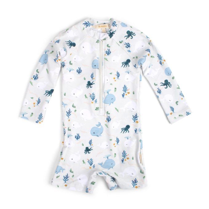 Combinaison anti UV enfant Villads Filibabba Baleines