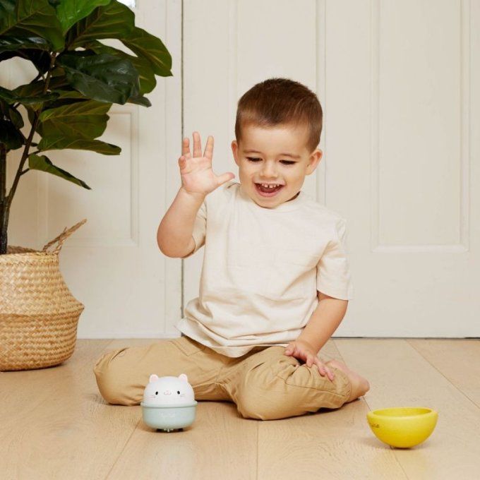 Jouet culbuto 2 en 1 Rocking Rollers Tiger Tribe Chat