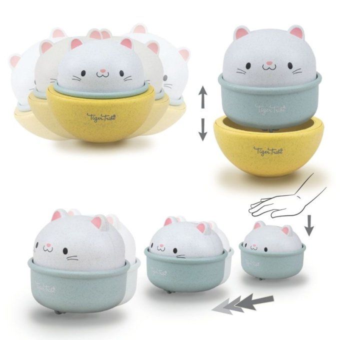 Jouet culbuto 2 en 1 Rocking Rollers Tiger Tribe Chat